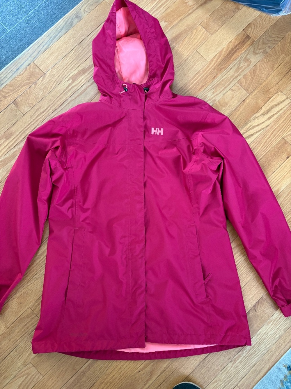 Helly Hansen Women’s Seven J Waterproof Rain Jacket – Pink – XL